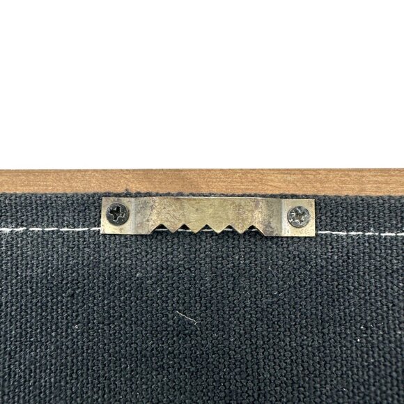 Virginia-Themed Wooden Sign Black Canvas Metal State Cutout Heart Magnet & Clip - Picture 9 of 12